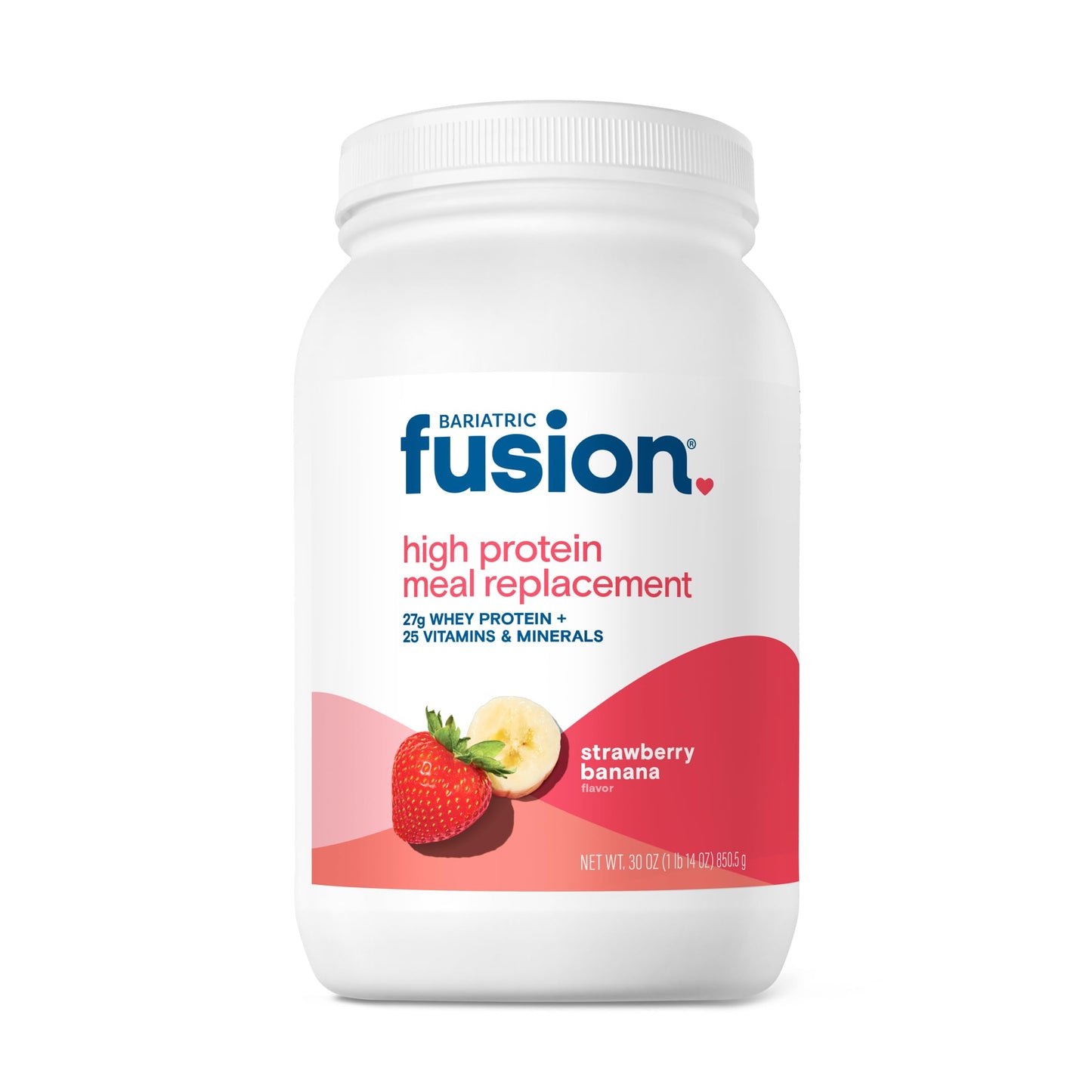 Bariatric Fusion Vanilla High Protein Meal Replacement Shake | 27g Whey Isolate Bariatric Protein Powder | Lactose Free Whey Protein Powder | Gluten and Sugar Free | 21 Servings
