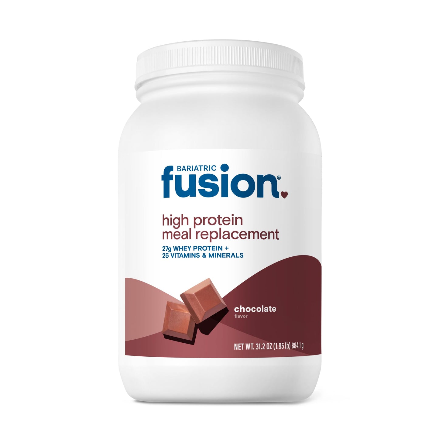 Bariatric Fusion Vanilla High Protein Meal Replacement Shake | 27g Whey Isolate Bariatric Protein Powder | Lactose Free Whey Protein Powder | Gluten and Sugar Free | 21 Servings