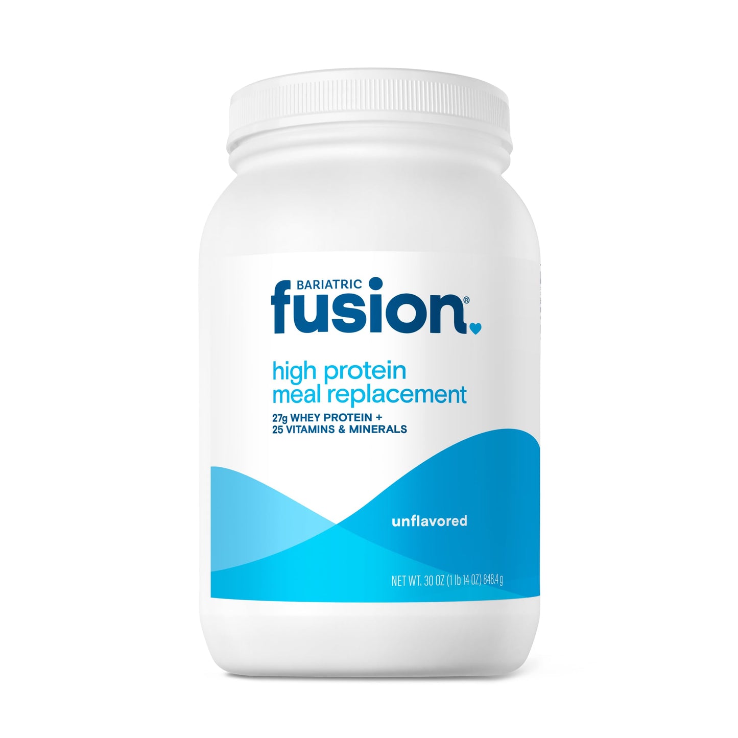 Bariatric Fusion Vanilla High Protein Meal Replacement Shake | 27g Whey Isolate Bariatric Protein Powder | Lactose Free Whey Protein Powder | Gluten and Sugar Free | 21 Servings
