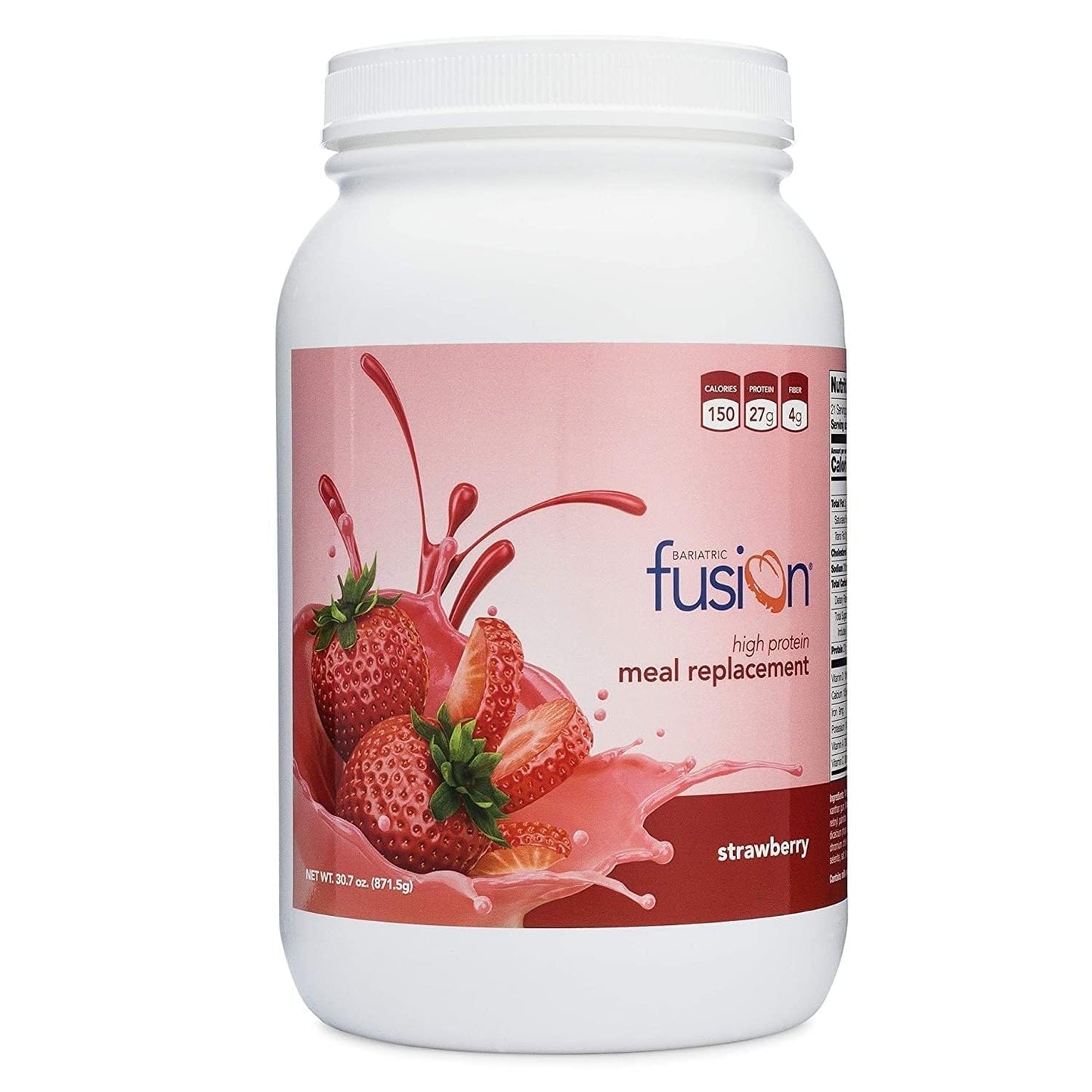 Bariatric Fusion Vanilla High Protein Meal Replacement Shake | 27g Whey Isolate Bariatric Protein Powder | Lactose Free Whey Protein Powder | Gluten and Sugar Free | 21 Servings
