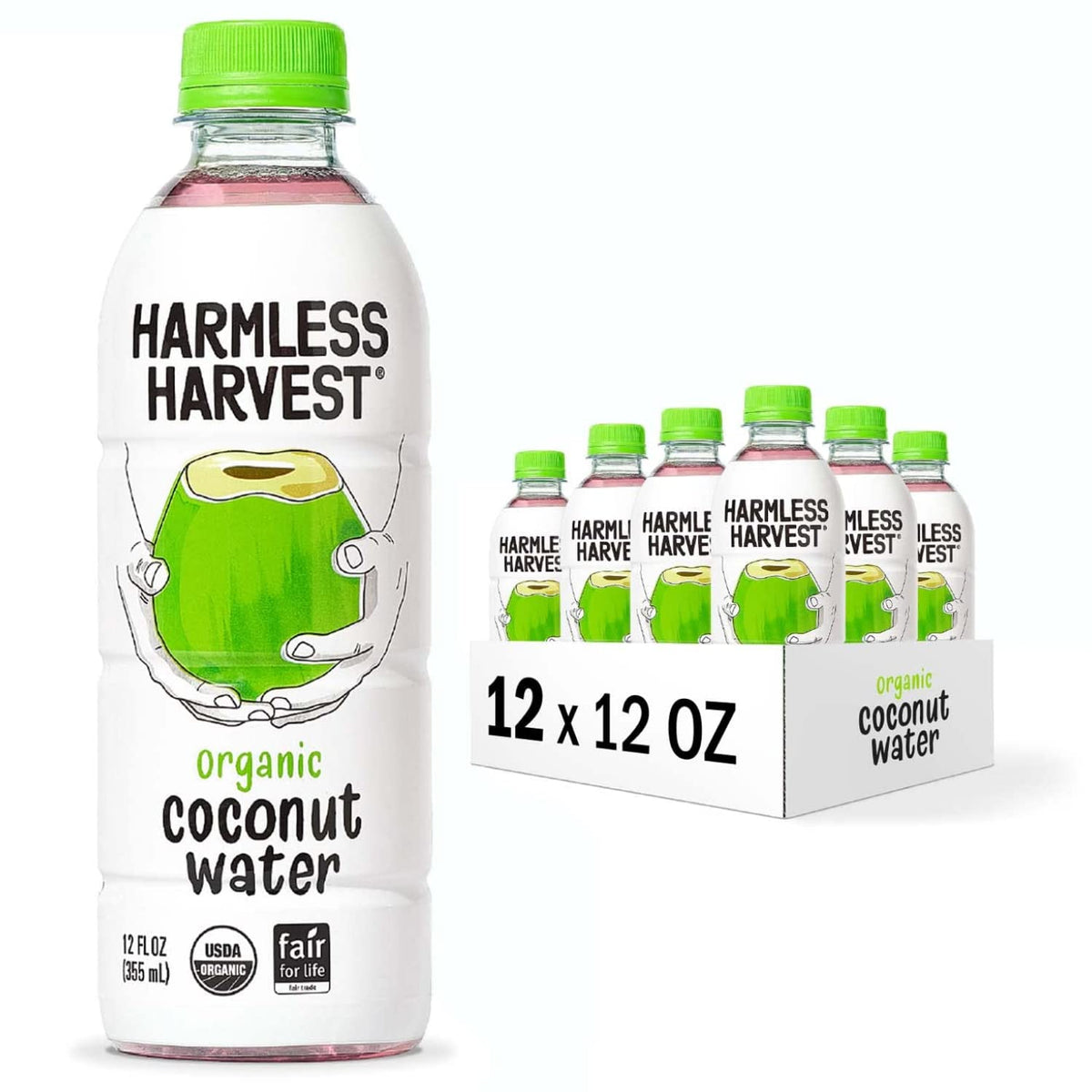 Harmless Harvest Organic Coconut Water, Original, 10 Fl Oz, 24 Pack