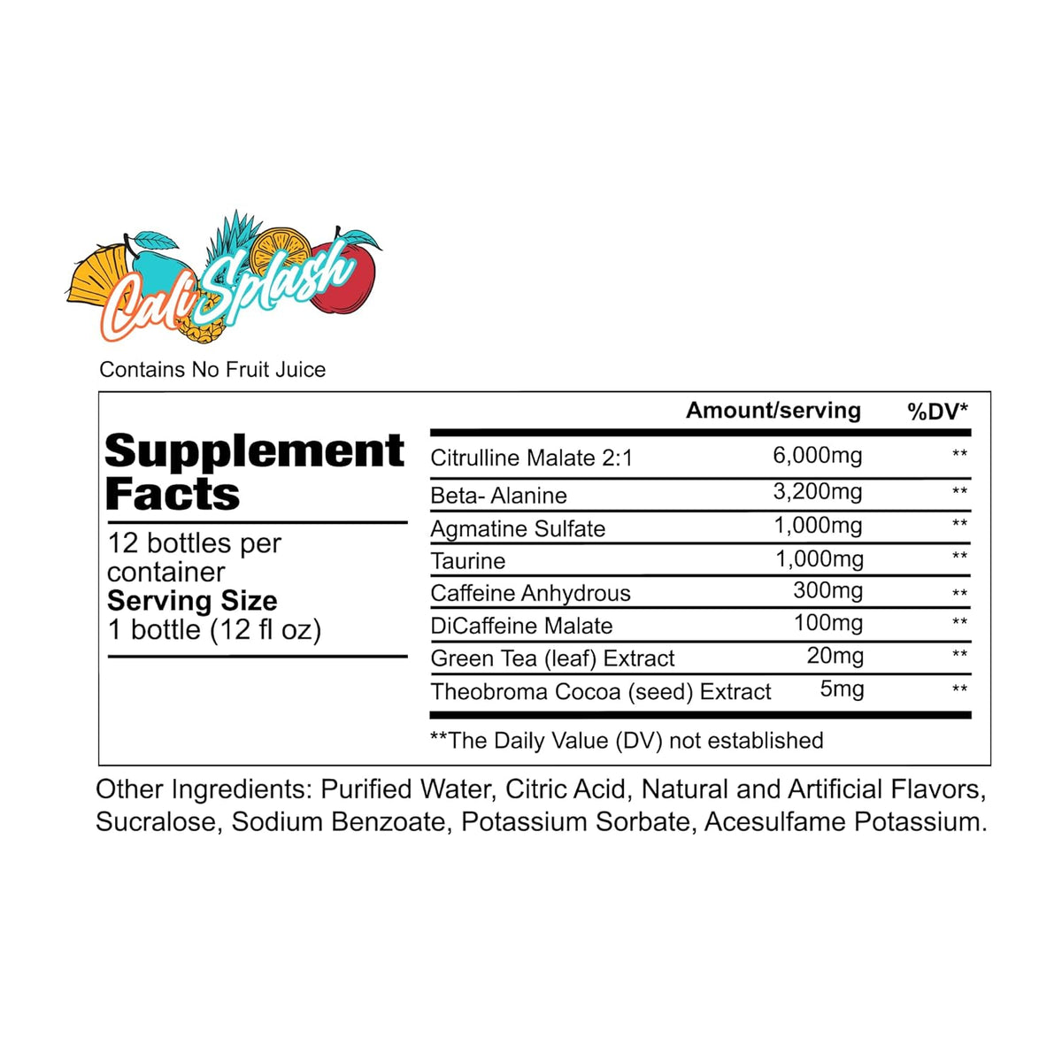 REDCON1 Total War Ready to Drink Pre Workout - Endurance Boosting, Keto Friendly RTD Formula - Amino Acid + Citrulline Malate Pre Workout Drink for Men & Women (Cali Splash, 12 Servings)