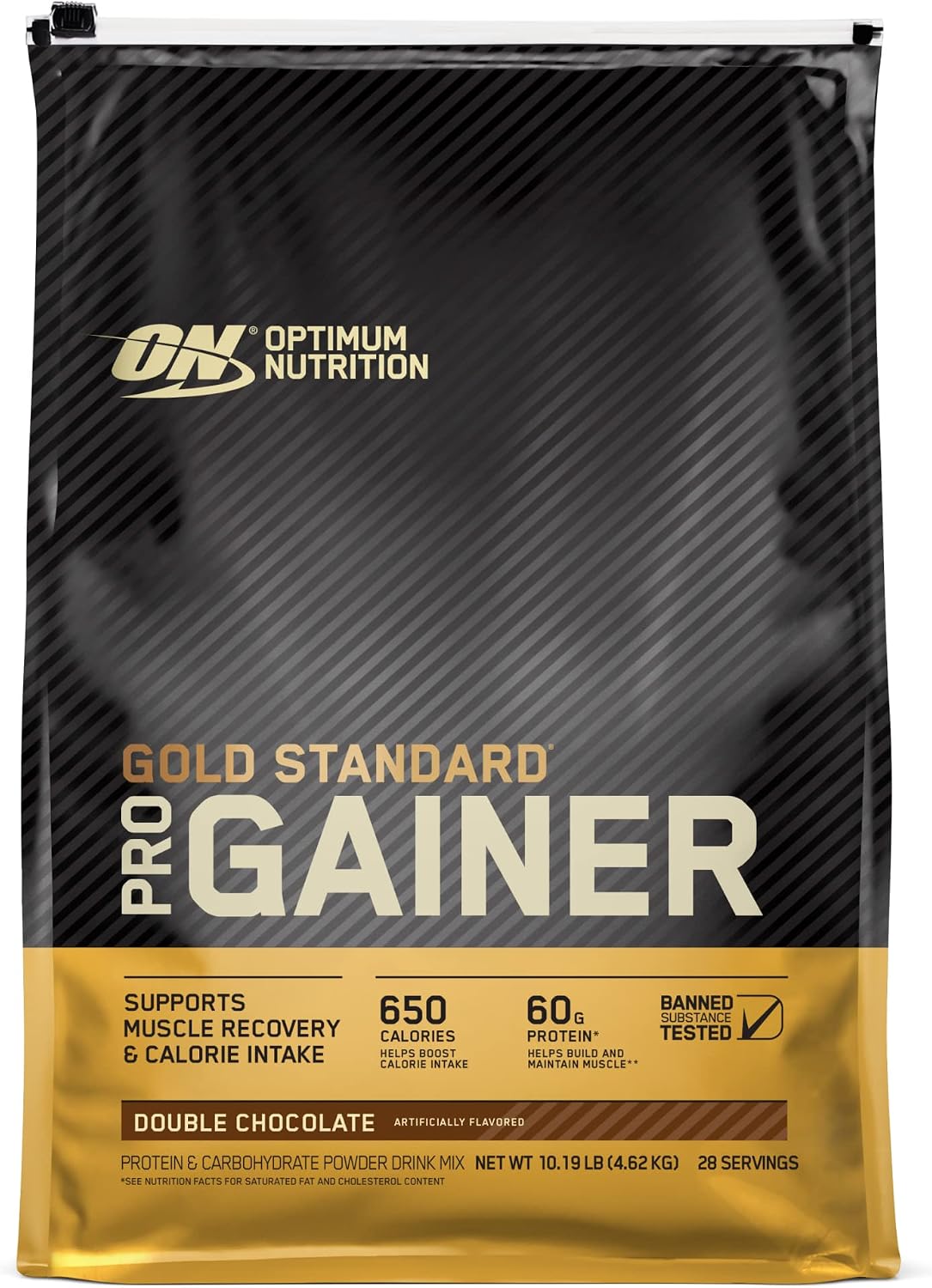 Optimum Nutrition Gold Standard Pro Gainer Protein, Double Chocolate, 10 LB
