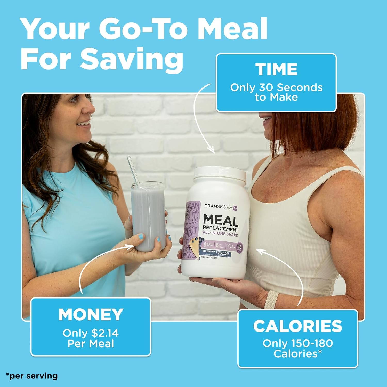 TransformHQ Meal Replacement Shake Powder (Vanilla) 28 Servings