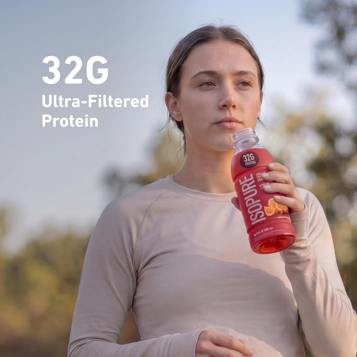 Isopure Zero Carb Clear Protein Drink, Alpine Punch 12 Count
