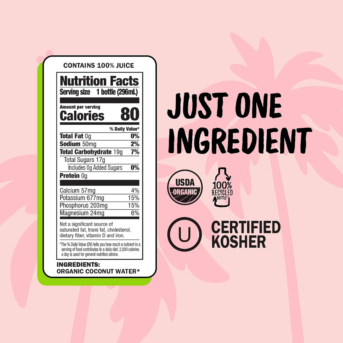 Harmless Harvest Organic Coconut Water, Original, 10 Fl Oz, 24 Pack