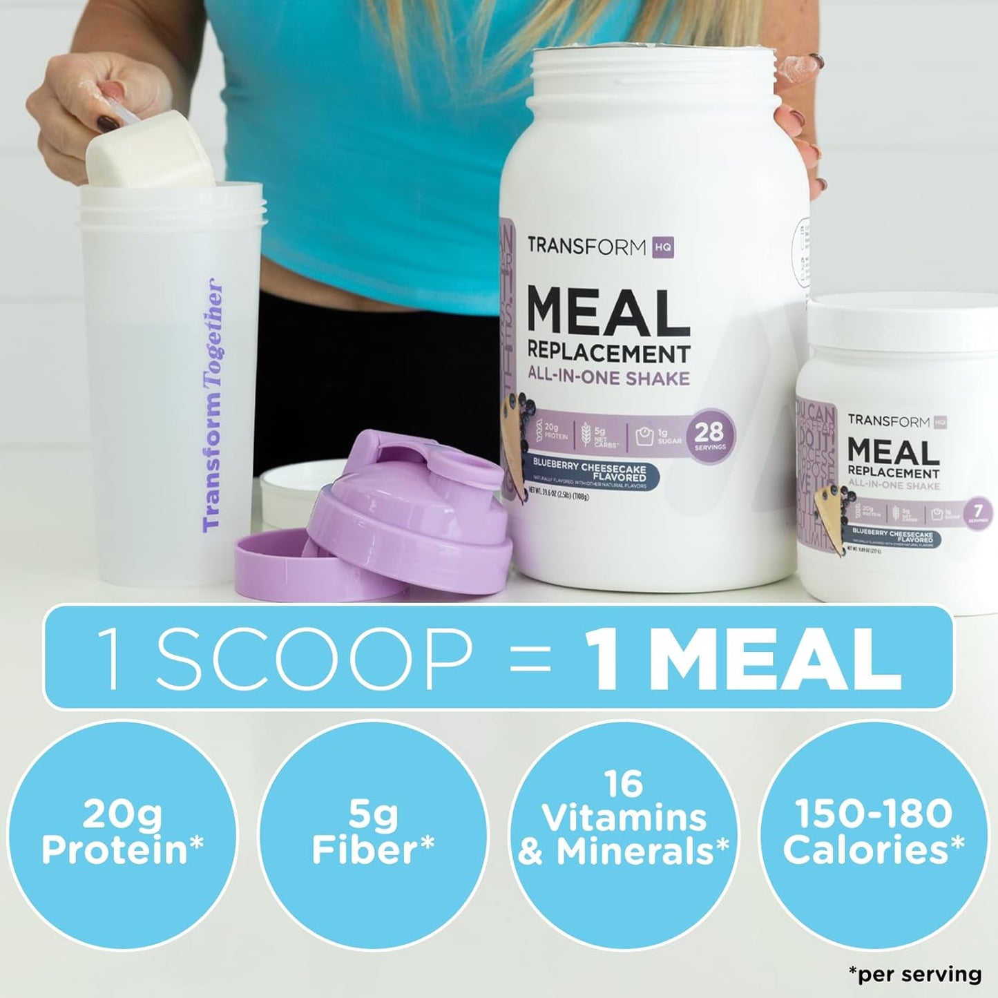 TransformHQ Meal Replacement Shake Powder (Vanilla) 28 Servings