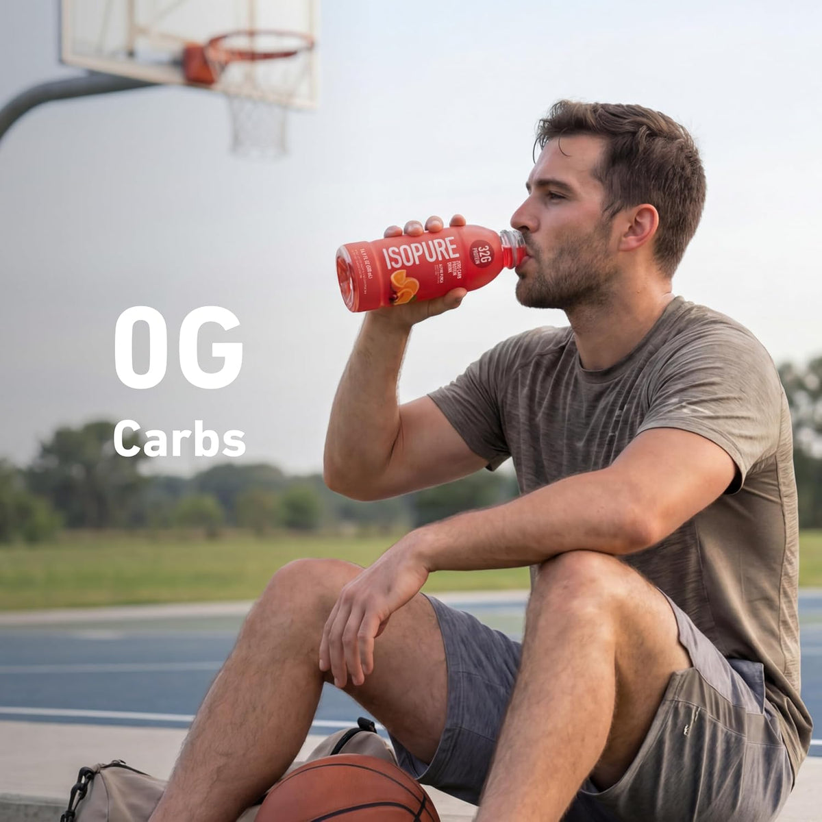 Isopure Zero Carb Clear Protein Drink, Alpine Punch 12 Count