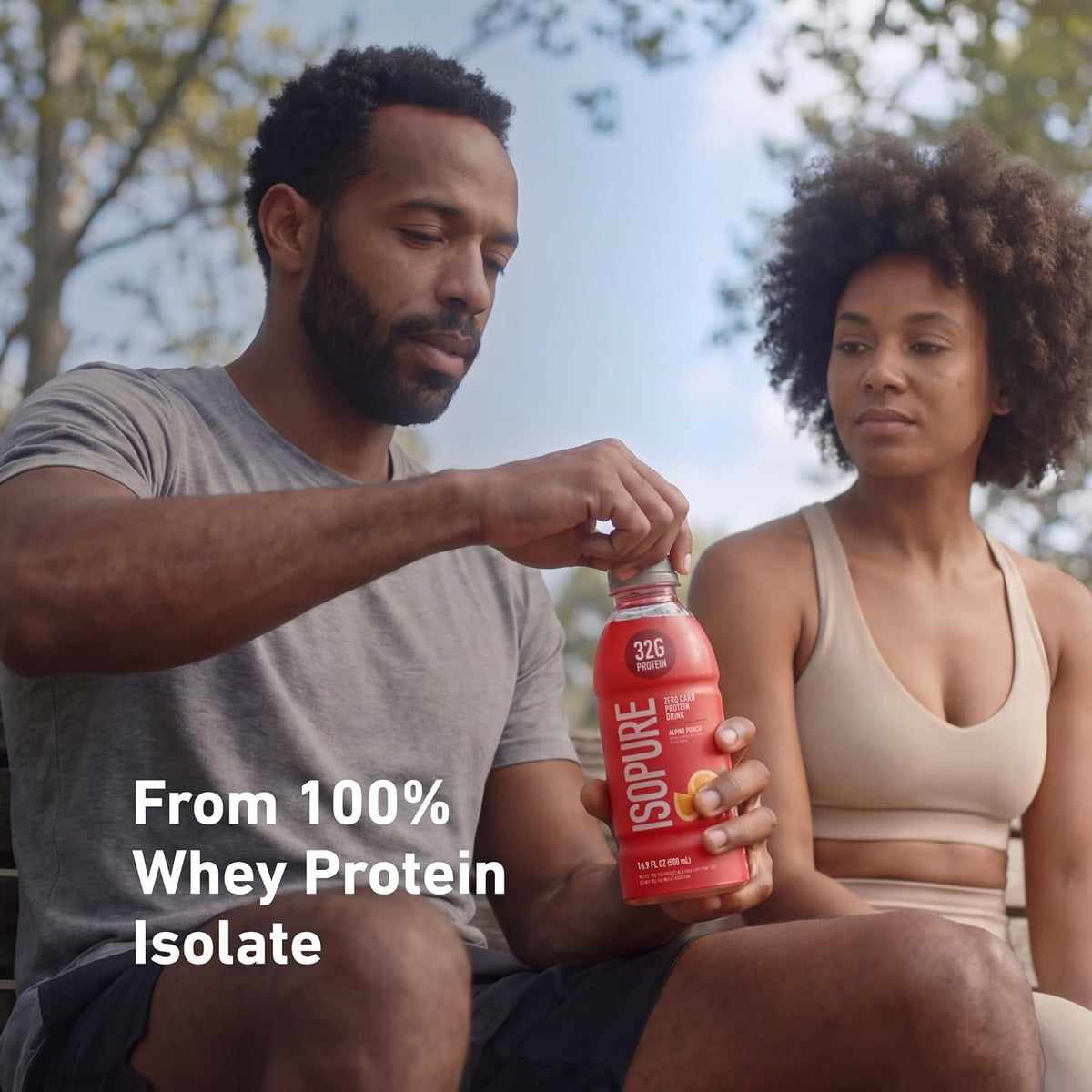 Isopure Zero Carb Clear Protein Drink, Alpine Punch 12 Count